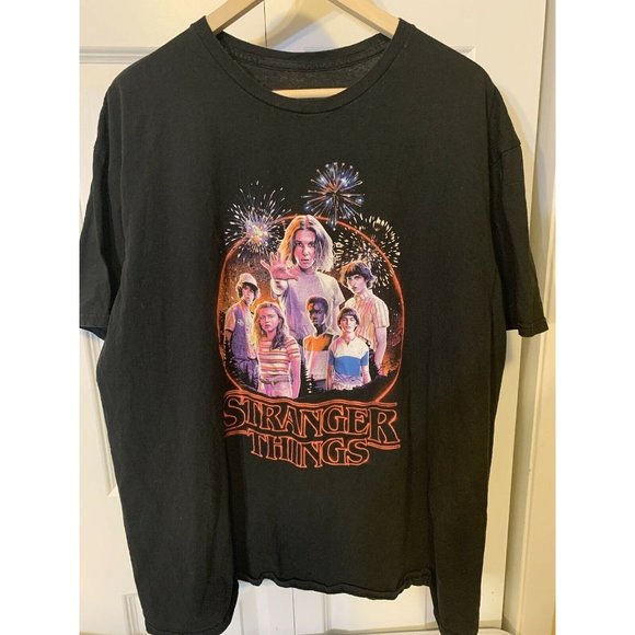 Stranger Things Men’s Sz 2XL Black‎ Red T Shirt - Picture 5 of 7